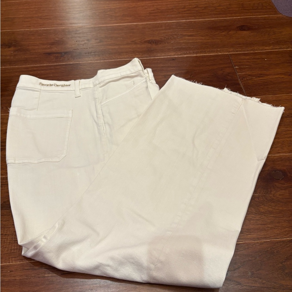 Favorite Daughter Cream Fabric jeans